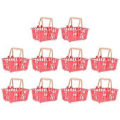 Miniatyrbilde 1 av 3: 10 stk Mini Tote Kurver Dukkehus Handlekurver Håndholdte Kurver Leker for Barn