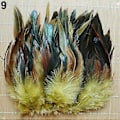Miniatyrbillede 3 af 5: 50 stk. 13-20 cm Naturlige Smukke Hane Halefjer til DIY Tøjdekoration (100 stk.)