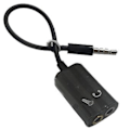 Pikkukuva 1 / 4: 3,5 mm:n audio-kuulokemikrofonin Y-jakokaapelisovitin mikrofonin kuulokejakaja ( )