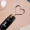 Miniatyrbillede 4 af 5: 2 stk. rustfrit stål vinstop, genanvendelig kærlighedsdesign hjerteformet