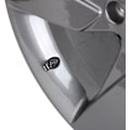 Miniatyrbillede 3 af 5: Hjulventilhætter til køretøj i aluminiumlegering terningestil sort 4 stk.