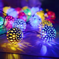 Miniatyrbillede 1 af 3: Marokkansk lampe, juledekoration, indendørs lysguirlande, 3 meter