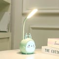 Miniatyrbilde 2 av 5: LED-skrivebordslampe for studier, oppladbar via USB, søt tegneserieform