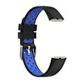 Miniatyrbillede 2 af 5: Til Fitbit Luxe Silikonrem (Sort Blå)