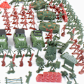Miniatyrbilde 4 av 5: 307 deler lekesett militær soldat bevæpnet mann lekebøtte action F