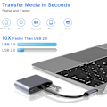 Miniatyrbillede 3 af 5: USB C til VGA HDMI-adapter, 4 i 1 Type C Hub til VGA HDMI 4K UHD
