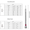 Miniatyrbillede 2 af 5: (M)500 stk. Mikro Tiny Reparationsskruer Kit, M1.2 M1.4 M2 Rustfrit