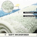 Miniatyrbillede 4 af 5: Leaves Badeværelsesmåtte Superabsorberende Badeværelsesmåtte Blød Mikrofiber og Skridsikker Badeværelsestæppe Maskinvaskbar Bademåtte til Indgangen til Døren, Soveværelset og
