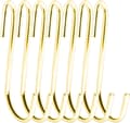 10-pack 4,5 tum Guld Tunga S-krokar för Kök, Badrum,