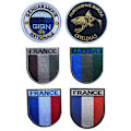 Miniatyrbillede 1 af 5: Sæt med 6 franske flag-patches - 8x7 cm