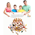 Miniatyrbillede 4 af 5: Memory Matchstick Chess Block Game Wooden Board Intelligent Educa