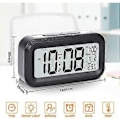 Miniatyrbild 2 av 5: Väckarklocka 4,3\" LED-display, digital väckarklocka med batteridrift, snooze, lätt att använda