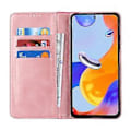 Pikkukuva 2 / 5: Xiaomi Redmi Note 11 Pro -kotelo, vasikanahkamainen pinta, 3 korttipaikkaa, väriyhdistelmä, nahkainen puhelimen suojakotelo (tyyli F)