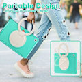 Pikkukuva 4 / 5: TPU + PC -suojaava tabletin kuori Samsung Galaxy Tab A9+:lle (Mint Green)