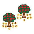 Miniatyrbillede 4 af 4: 2 Sæt Ikke-vævet Æbletræ Digital 1 til 10 Kognitiv Parring Legetøj (Tilfældig Stil)