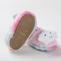 Miniatyrbilde 3 av 5: Myke og koselige tøfler for babyjenter, tegneserie-design, varme vintersko for innendørs (Innvendig lengde 14,5 cm)