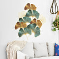 Miniatyrbillede 3 af 5: XL Ginkgo Blade Guld Vægklistermærker (76x87 cm) I selvklæbende
