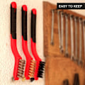 Miniatyrbillede 5 af 5: Wire Brush Sæt 3stk - Nylon/Messing/Rustfrit Stål Børster med C