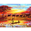 Miniatyrbilde 1 av 5: 30 × 40 elefant afrikansk diamantmaleri (30 * 40, 1 stk) Di
