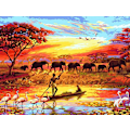 Pikkukuva 1 / 5: 30 × 40 Afrikan norsun timanttimaalaus (30 * 40, 1 kpl) Di