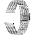 Miniatyrbilde 2 av 5: 20mm Hurtigutløselig rustfritt stål klokke mesh-rem for menn og kvinner