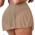 Miniatyrbillede 1 af 5: Strand Sarong Cover Up Bikinis Nederdel Strand Nederdel Badedragt Wrap Nederdel til Kvinder Strandfester Khaki L(L Khaki)