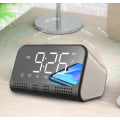 Miniatyrbild 4 av 5: Väckarklocka med Bluetooth-högtalare/bakgrundsbelysning/spegelskärm, D