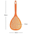 Miniatyrbild 4 av 5: Sil Durkslag Rund Mesh Sked Verktyg för Loo Nudlar Kök Pasta (orange)
