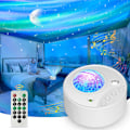 Miniatyrbilde 1 av 5: LED stjerneprojektor nattlys, 3 i 1 Aurora Galaxy Projector Se