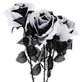 Miniatyrbillede 1 af 3: 3 stk. Halloween Simulation Rose Dekorativt Skyde Rekvisit Bryllup Hjem Ornament