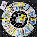 Miniatyrbillede 3 af 5: Tarot-dug til ethvert brætspil Divination-dug Alter Tarot-dug Divination Square T
