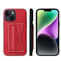 Miniatyrbild 1 av 5: Fierre Shann Holder PU-fodral för iPhone 15 Plus (Röd)