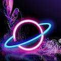 Pikkukuva 1 / 5: Planeetta Neon-kyltit, paristokäyttöinen Neon-valo Led-valo