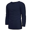 Pikkukuva 4 / 5: hmwy-yksivärinen pellavatyylinen t-paita miehille 3/4 hiha V-kaula-aukko rento t-paita löysät topit (M Navy Blue)
