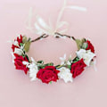 Miniatyrbilde 4 av 5: JUSCH AVEKI Blomsterkrans Brud Eucalyptus Halo Bryllup Blomster Hodebånd Foto ShootGSG-011,WZ-356R