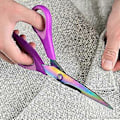 Miniatyrbillede 2 af 5: 1 Sæt med 3 Pak Skole Saks, All Purpose Sharp Titanium Blades Saks, Gummi Blødt Greb Håndtag