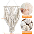 Pikkukuva 5 / 5: Sininen unelma Macrame seinävaate, Afaneep Suuri seinäkoriste