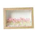 Miniatyrbild 5 av 5: DIY Tulpan Fotoram Nattlampa 10.1x15.2cm Robust Enkel Installation Romantisk (Rosa Blomma)