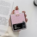 Miniatyrbillede 3 af 5: Fisk-skæl Mønster Etui Kompatibel Med Samsung Galaxy Z Flip 4, PU Læder Stødsikkert Cover Med Ring