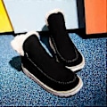 Miniatyrbilde 4 av 5: 1 Par Klassiske Sklisikre Ankel Uggs for Kvinner Svart Bomull 1 Par Varme Snøstøvler Mikrofleecefôr (40 svart)