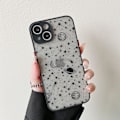 Miniatyrbilde 1 av 5: Kompatibel med iPhone 13pro max (6,7) tommer, Planet Sky Star Patt