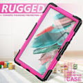 Pikkukuva 5 / 5: Tabletin suojakuori Samsung Galaxy Tab A8 10.5 2021 X200 / X205 (Ruusunpunainen Musta)