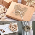 Miniatyrbillede 4 af 5: 30 stk. Burlap Blomster - Burlap Blomst - Burlap Sløjfebånd DIY