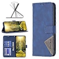 Miniatyrbild 4 av 5: BINFEN COLOR BF05 Fodral Stativ Plånbok PU Läder Geometriskt Telefonfodral för Infinix Note 40 (Stil C)