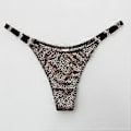 Miniatyrbild 4 av 5: Träningsunderkläder Trosor Stringtrosor Låg midja Sömlösa String Sport (XL leopard)