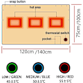 Miniatyrbillede 2 af 5: Brun Elektrisk Tæppe Single, 75x120cm Varmetæppe USB Powere