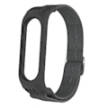 Miniatyrbilde 1 av 5: For Xiaomi Mi Band 3 / 4 / 5 Twill 8-formet spenne armbånd (kullsvart)