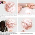 Miniatyrbillede 5 af 5: 50 stk. Rose Gold Konfet Latex Balloner, 12\" Hvid Guld Bi