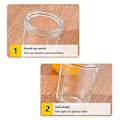 Miniatyrbillede 3 af 5: Bedste Tilbud Overnight Havre Jars med Låg og Skeer, Glasflasker Beholdere Stor Kapacitet (600ml gul)