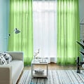 Miniatyrbillede 3 af 5: Tulles Baggrunds Draperinger Gardin Semi-mørklæggende Design Elegant Gardin til Bryllup (140*180 Sort)